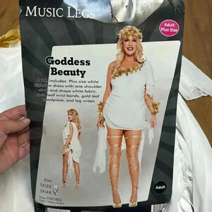 Music legs Plus Size Goddess Beauty Costume women plus size 3X/4X NWT never worn